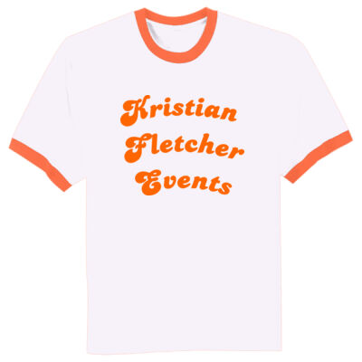 Kristian Fletcher - Retro 70s Style Fan Tee - 1971 Retro Orange Thumbnail